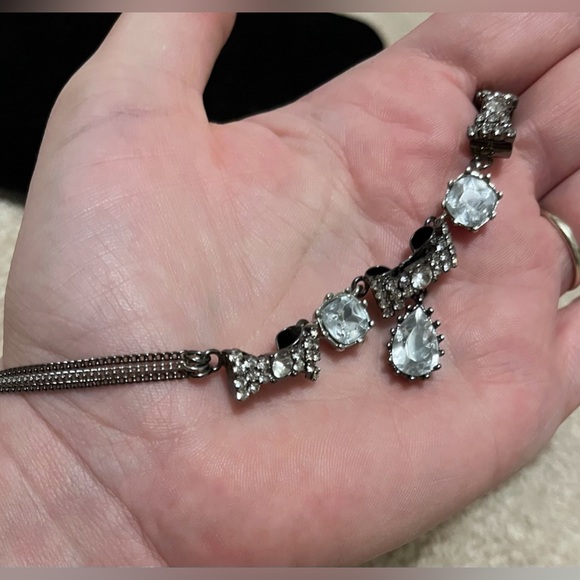 Betsey Johnson Rhinestone Bows Necklace - Picture 3 of 5